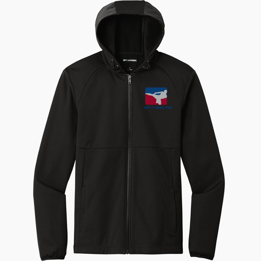 University of Personal Fitness University of Personal Fitness <span class="pdp-name-mascot">University of Personal Fitness</span> Sport-Tek Men's Hooded Soft Shell Jacket