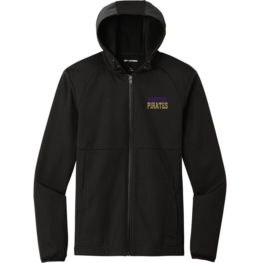 MANNFORD HIGH SCHOOL PIRATES <span class="pdp-name-mascot">MANNFORD PIRATES</span> Sport-Tek Men's Hooded Soft Shell Jacket