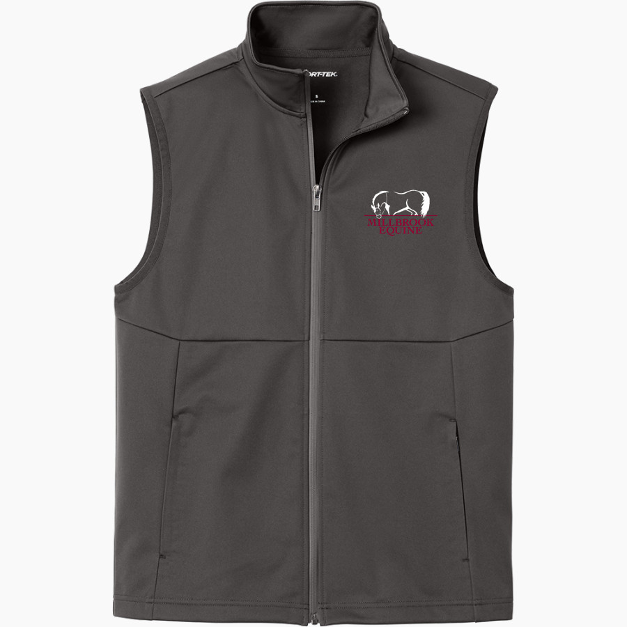 Millbrook Equine Veterinary Clinic Millbrook Equine Vet <span class="pdp-name-mascot">Millbrook Equine Veterinary Clinic</span> Sport-Tek Men's Soft Shell Vest