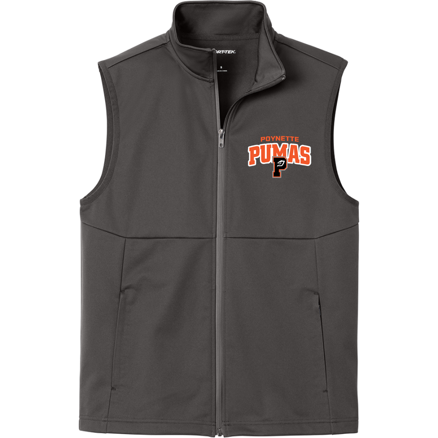 POYNETTE HIGH SCHOOL PUMAS <span class="pdp-name-mascot">POYNETTE PUMAS</span> Sport-Tek Men's Soft Shell Vest