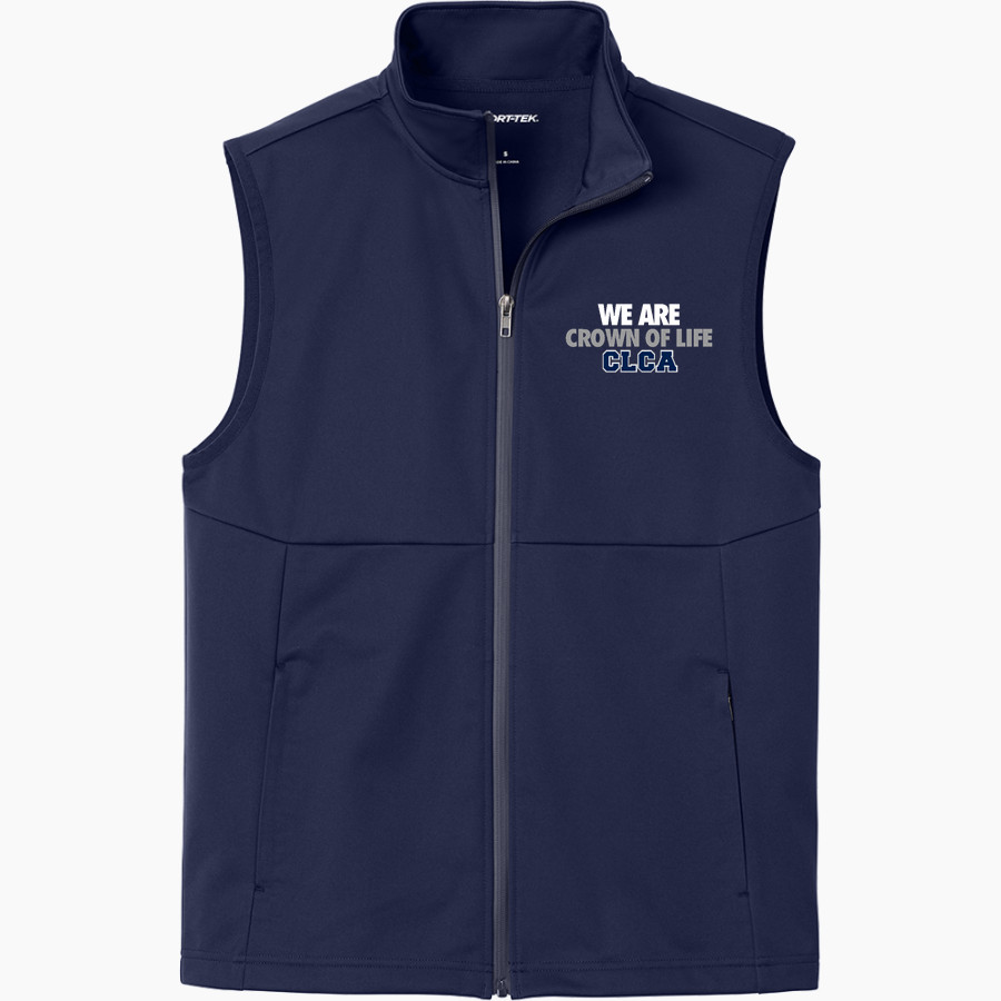 Crown of Life Knights <span class="pdp-name-mascot">Crown of Life Christian Academy Knights</span> Sport-Tek Men's Soft Shell Vest