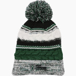 West Lutheran Warriors Sport-Tek Pom Pom Team Beanie Front Thumbnail