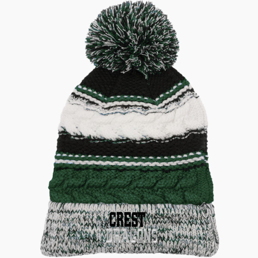 Crest Dragons <span class="pdp-name-mascot">Crest Dragons</span> Sport-Tek Pom Pom Team Beanie