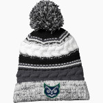 Warren Wilson Owls Sport-Tek Pom Pom Team Beanie Front Thumbnail
