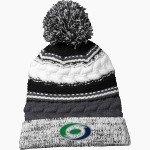 Cane Creek Canes <span class="pdp-name-mascot">Cane Creek Middle School</span> Sport-Tek Pom Pom Team Beanie Front Thumbnail