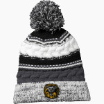 Almond Tree Lions Sport-Tek Pom Pom Team Beanie Front Thumbnail