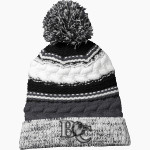 Barton College Official Store of the Bulldogs <span class="pdp-name-mascot">Barton Bulldogs</span> Sport-Tek Pom Pom Team Beanie Front Thumbnail
