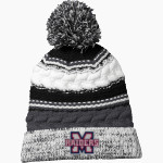 MORGAN ATHLETICS RAIDERS Sport-Tek Pom Pom Team Beanie Front Thumbnail
