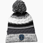 Mount St. Dominic Academy Lions Sport-Tek Pom Pom Team Beanie Front Thumbnail
