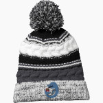 BARTLE Dolphins <span class="pdp-name-mascot">BARTLE ELEMENTARY SCHOOL Dolphins</span> Sport-Tek Pom Pom Team Beanie Front Thumbnail