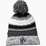 Saint John Vianney Saint John Vianney <span class="pdp-name-mascot">Saint John Vianney College Seminary</span> Sport-Tek Pom Pom Team Beanie Front Thumbnail