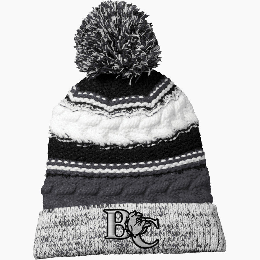 Barton College Official Store of the Bulldogs <span class="pdp-name-mascot">Barton Bulldogs</span> Sport-Tek Pom Pom Team Beanie