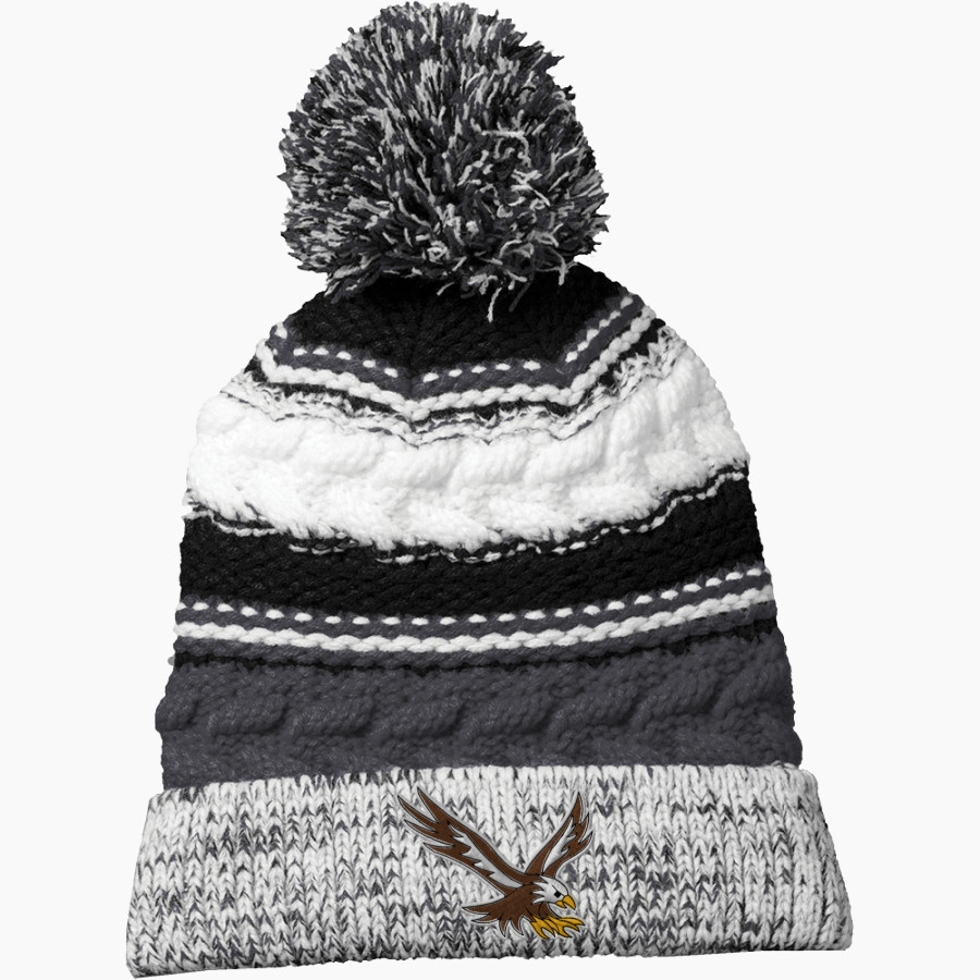 Evergreen Lutheran Eagles Sport-Tek Pom Pom Team Beanie