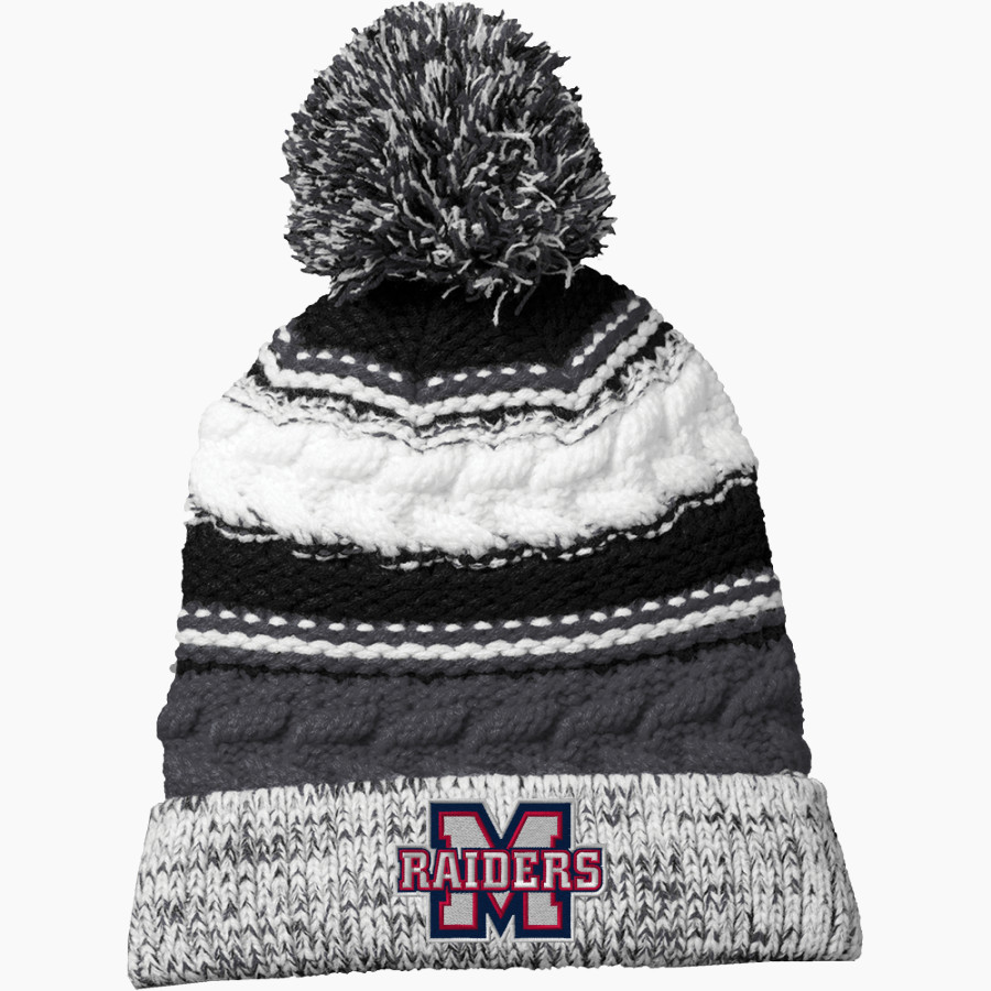 MORGAN ATHLETICS RAIDERS Sport-Tek Pom Pom Team Beanie