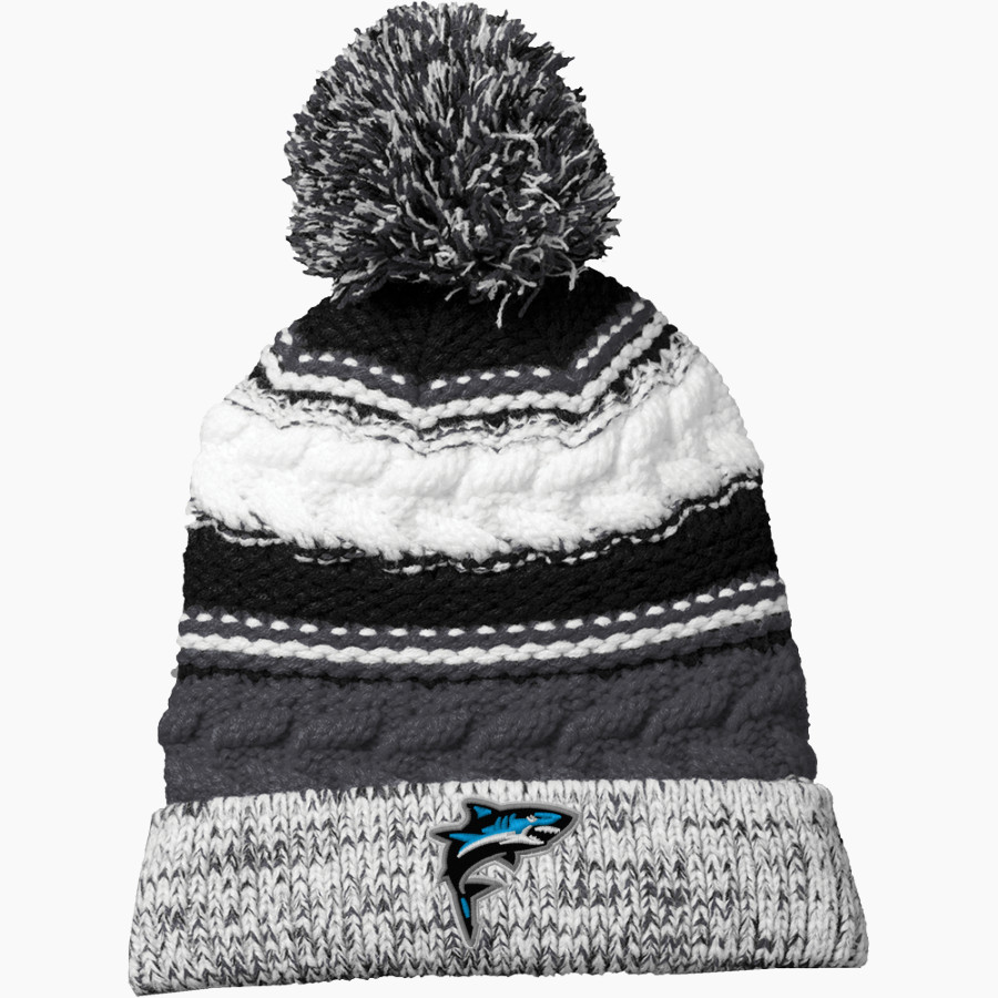 Oceanside Collegiate Academy Landsharks <span class="pdp-name-mascot">Oceanside Collegiate Academy Landsharks</span> Sport-Tek Pom Pom Team Beanie
