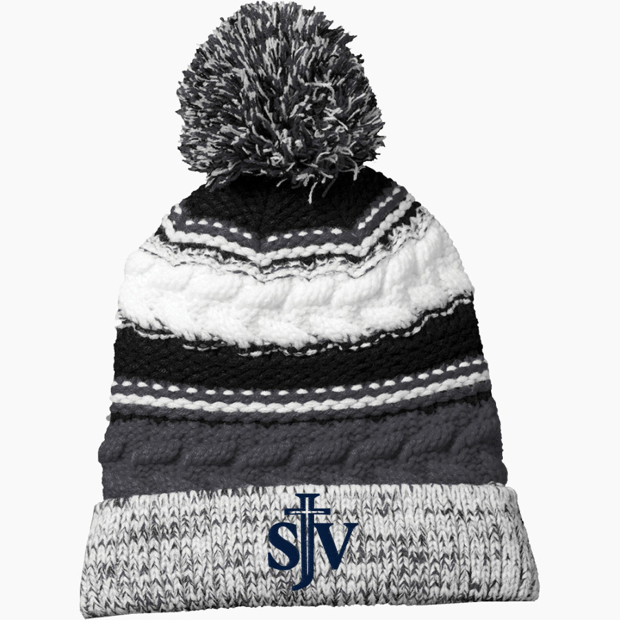 Saint John Vianney Saint John Vianney <span class="pdp-name-mascot">Saint John Vianney College Seminary</span> Sport-Tek Pom Pom Team Beanie
