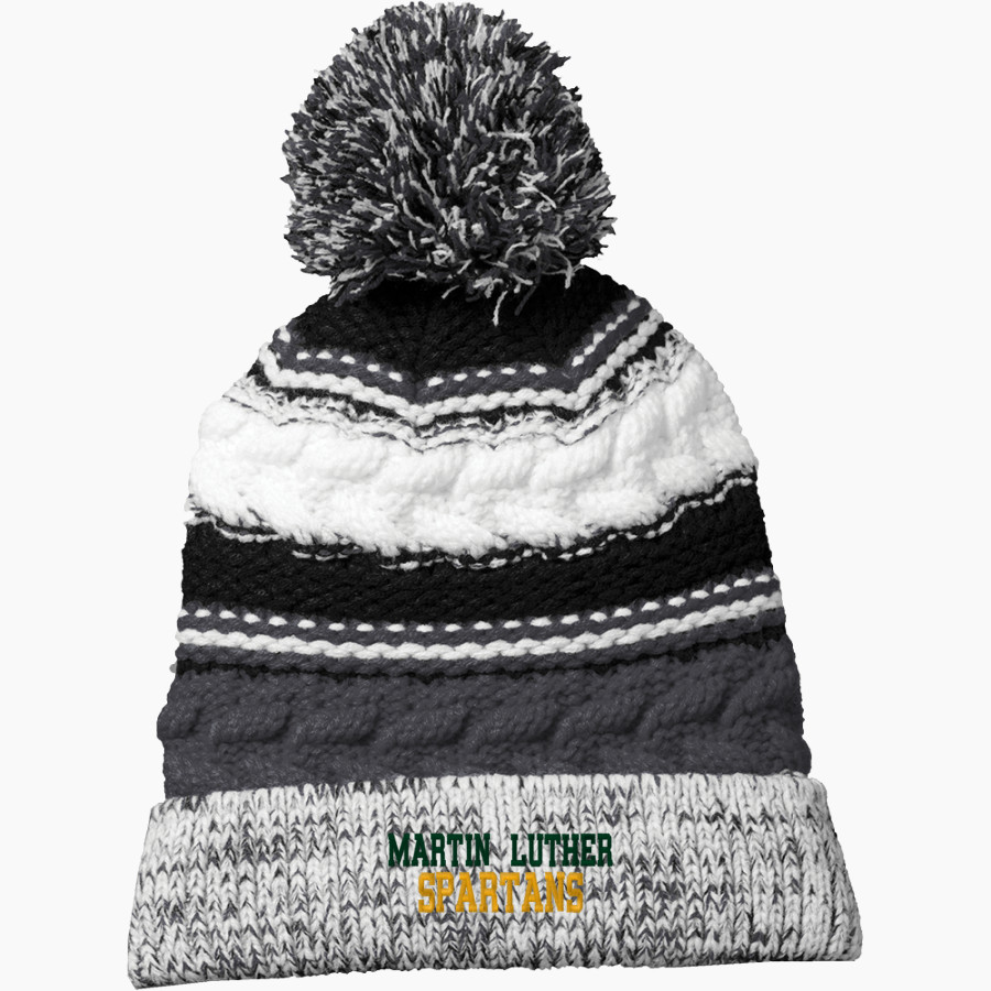 Martin Luther Spartans Sport-Tek Pom Pom Team Beanie