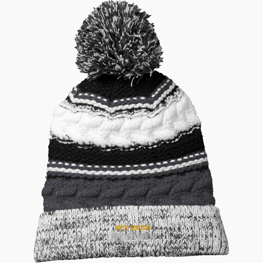 North Muskegon Norsemen <span class="pdp-name-mascot">North Muskegon High School Norsemen</span> Sport-Tek Pom Pom Team Beanie