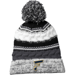 Frederick Pop Warner Golden Eagles <span class="pdp-name-mascot">Frederick Pop Warner Football Golden Eagles</span> Sport-Tek Pom Pom Team Beanie Front Thumbnail