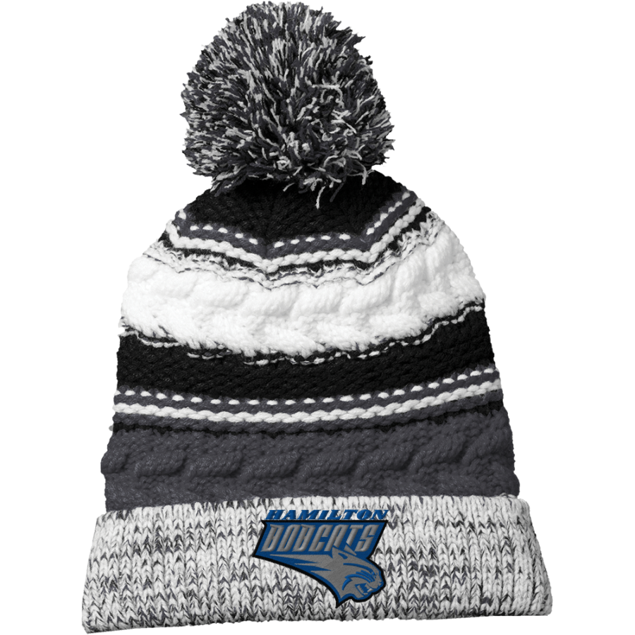 HAMILTON SCHOOL BOBCATS <span class="pdp-name-mascot">HAMILTON BOBCATS</span> Sport-Tek Pom Pom Team Beanie