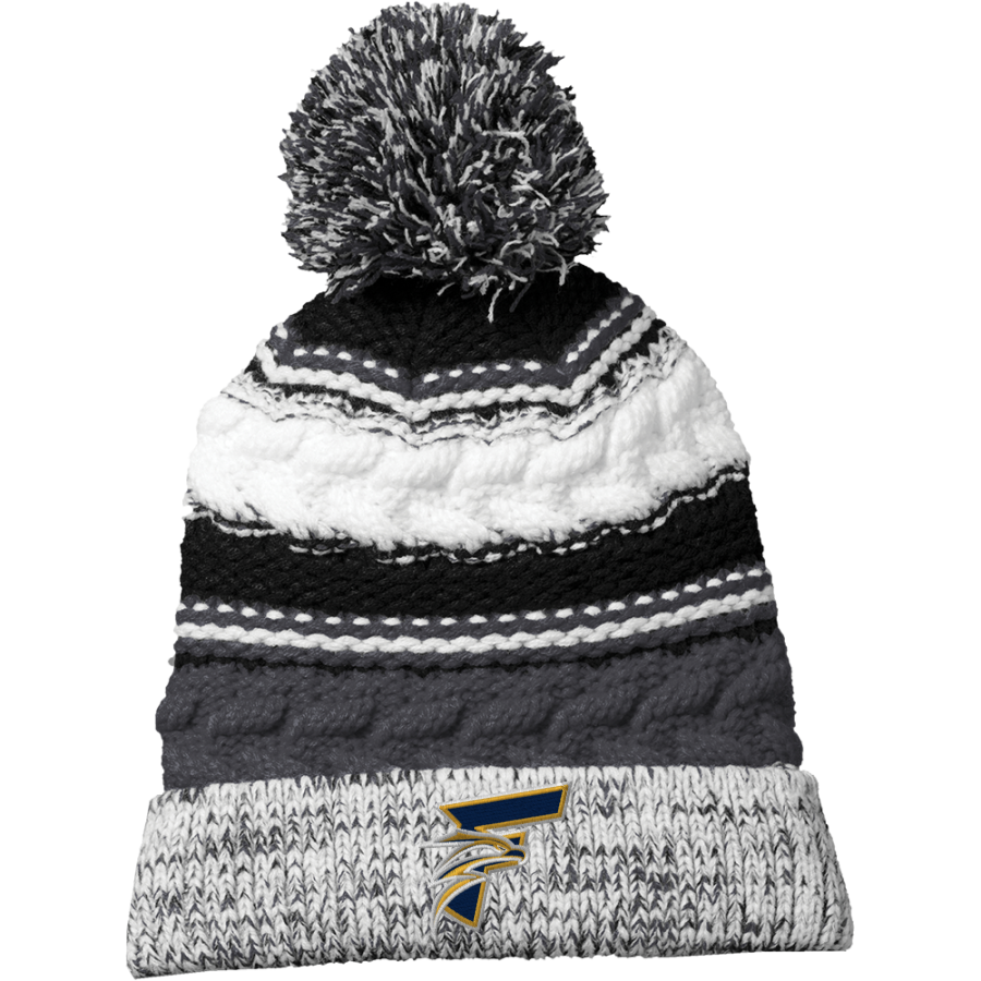 Frederick Pop Warner Golden Eagles <span class="pdp-name-mascot">Frederick Pop Warner Football Golden Eagles</span> Sport-Tek Pom Pom Team Beanie