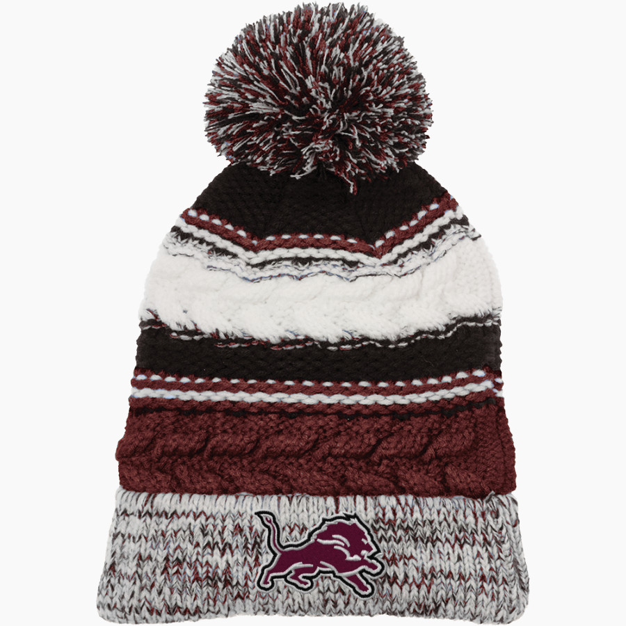 LOCKHART HIGH SCHOOL LIONS <span class="pdp-name-mascot">LOCKHART LIONS</span> Sport-Tek Pom Pom Team Beanie