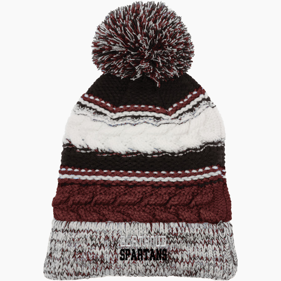 BERTHOUD HIGH SCHOOL SPARTANS Sport-Tek Pom Pom Team Beanie