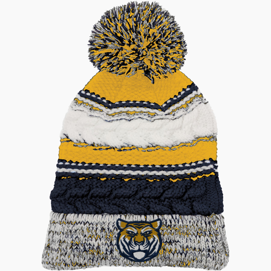 Notre Dame Belmont Tigers Sport-Tek Pom Pom Team Beanie