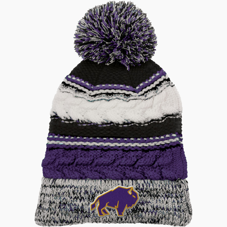 RIVERSIDE HIGH SCHOOL FRONTIERS Sport-Tek Pom Pom Team Beanie