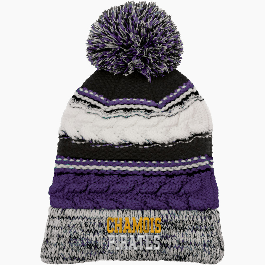 CHAMOIS HIGH SCHOOL PIRATES <span class="pdp-name-mascot">OSAGE COUNTY R-1 PIRATES</span> Sport-Tek Pom Pom Team Beanie