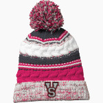 MVSU Delta Devils Sport-Tek Pom Pom Team Beanie Front Thumbnail