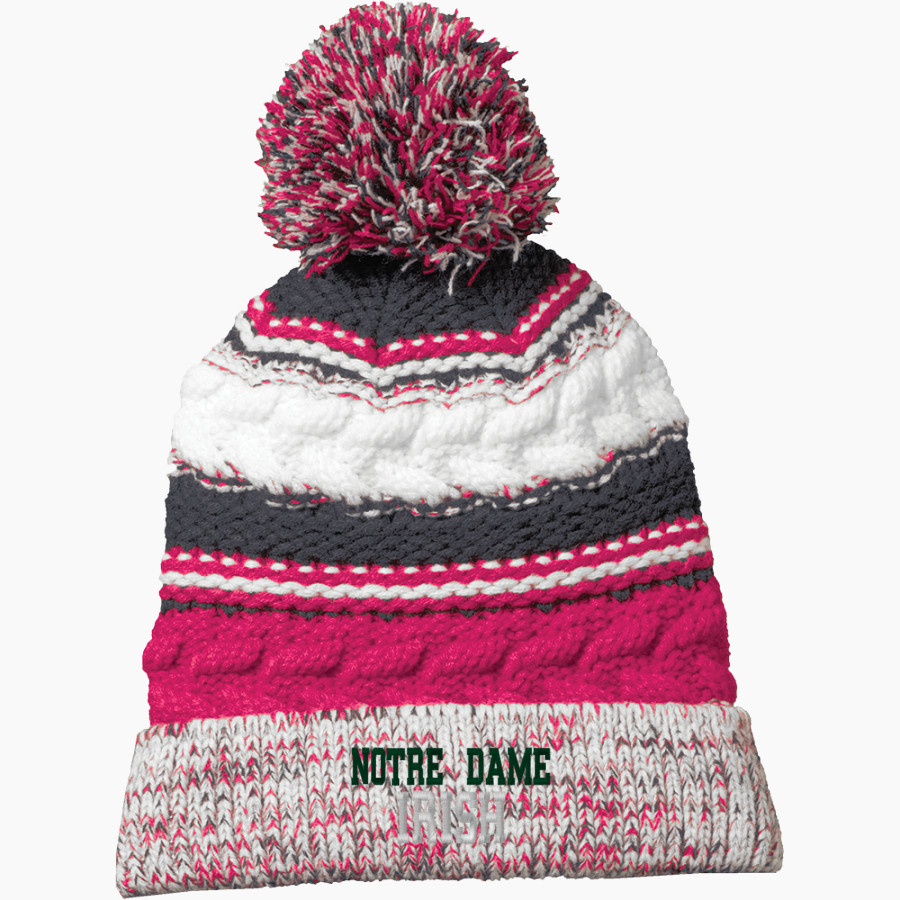 Notre Dame Irish Sport-Tek Pom Pom Team Beanie