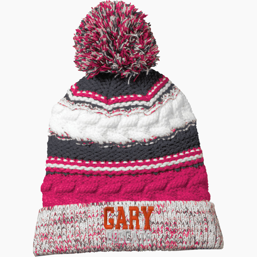 Gary Bobcats Sport-Tek Pom Pom Team Beanie