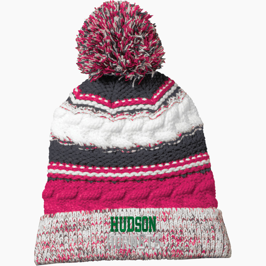 Hudson Hornets <span class="pdp-name-mascot">Hudson Hornets</span> Sport-Tek Pom Pom Team Beanie