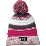 Tech High School Tigers <span class="pdp-name-mascot">Tech High School</span> Sport-Tek Pom Pom Team Beanie Front Thumbnail