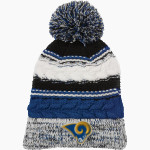 CUBA HIGH SCHOOL RAMS <span class="pdp-name-mascot">CUBA RAMS</span> Sport-Tek Pom Pom Team Beanie Front Thumbnail