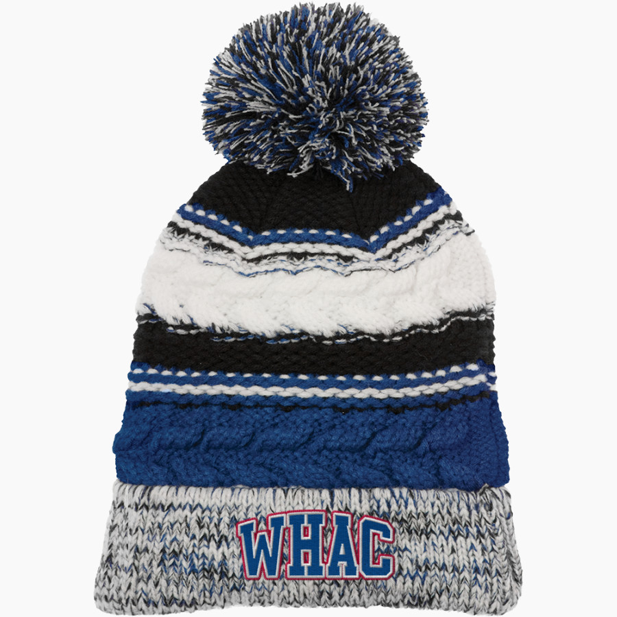 WOLVERINE-HOOSIER ATHLETIC CONFERENCE Sport-Tek Pom Pom Team Beanie