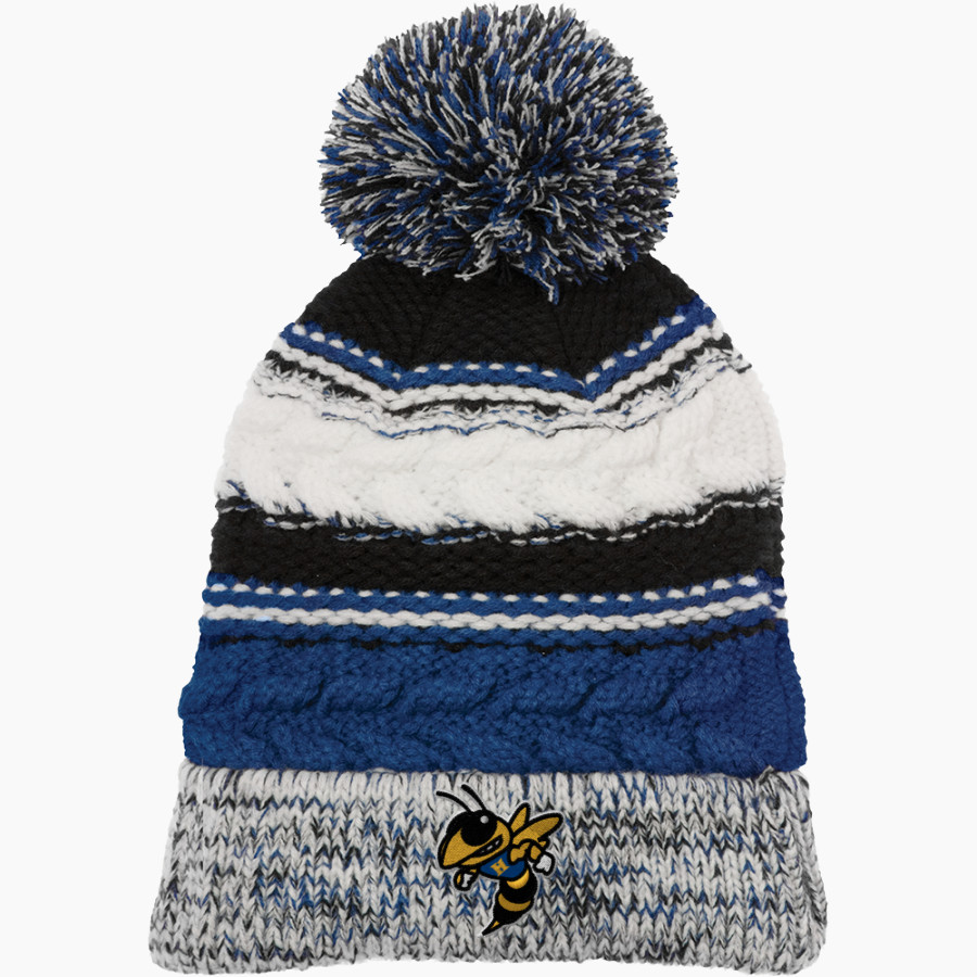 HARRISON COMMUNITY HIGH SCHOOL HORNETS Sport-Tek Pom Pom Team Beanie