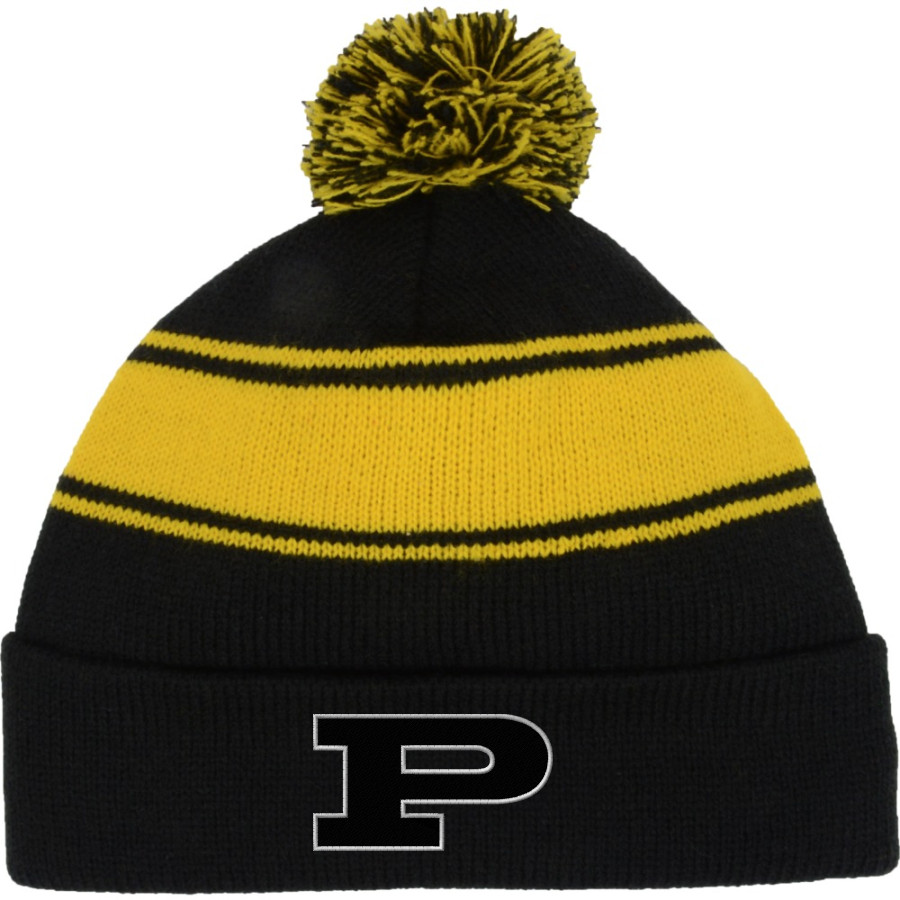 PERRY HIGH SCHOOL PANTHERS <span class="pdp-name-mascot">PERRY PANTHERS</span> Sport-Tek Stripe Pom Pom Knit