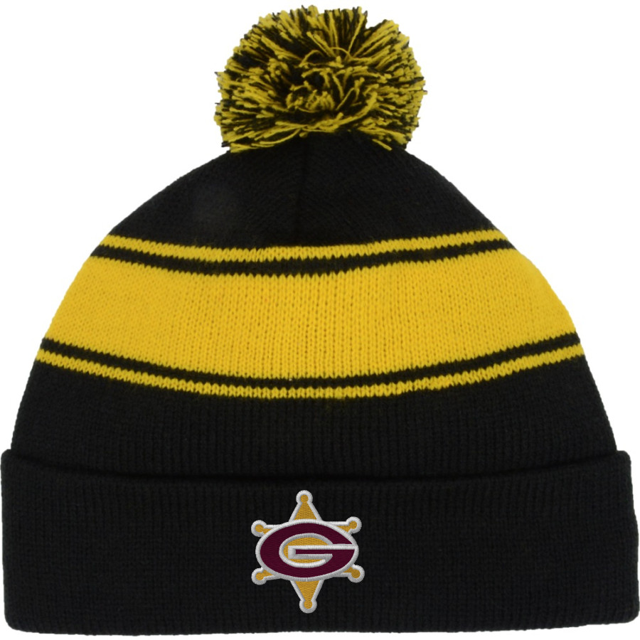 Graham G-men <span class="pdp-name-mascot">Graham G-men</span> Sport-Tek Stripe Pom Pom Knit
