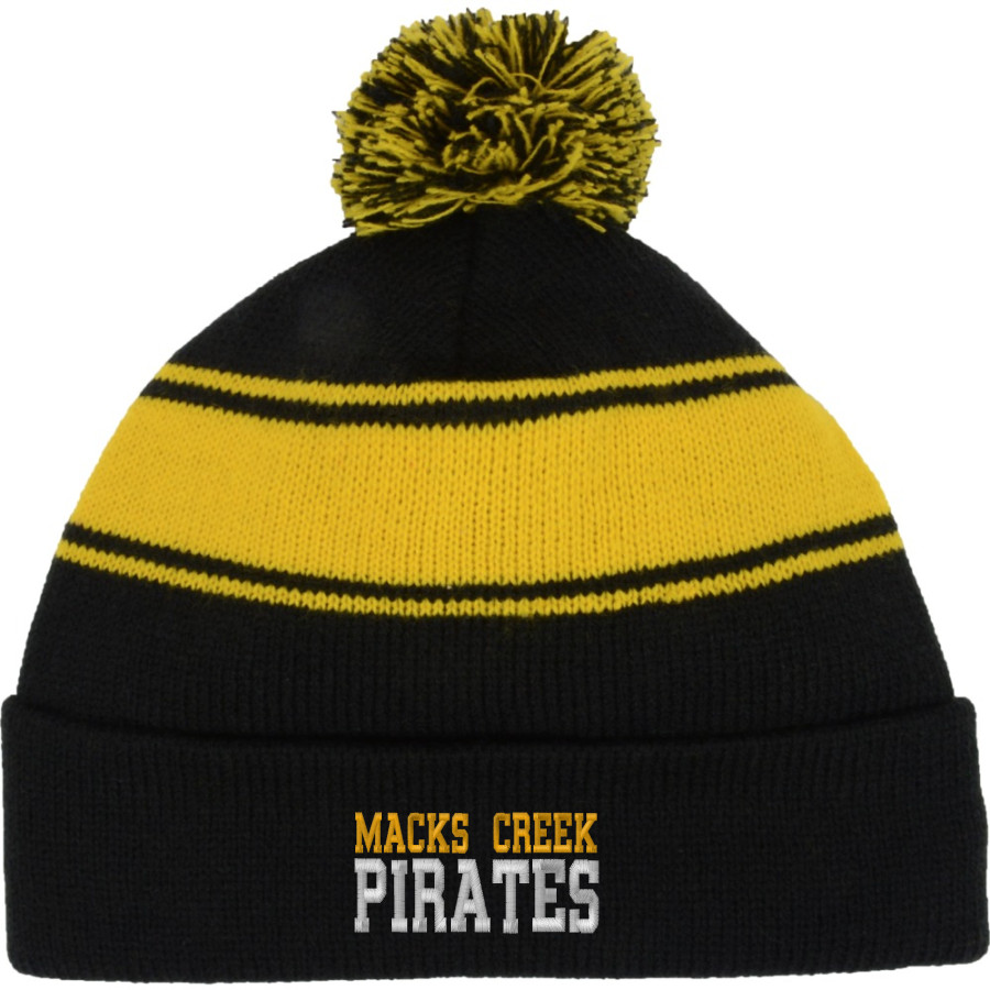 Macks Creek Pirates <span class="pdp-name-mascot">Macks Creek Pirates</span> Sport-Tek Stripe Pom Pom Knit