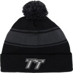 Triplett Tech Sport-Tek Stripe Pom Pom Knit Front Thumbnail