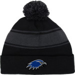 Hartwick Hawks <span class="pdp-name-mascot">Hartwick Hawks</span> Sport-Tek Stripe Pom Pom Knit Front Thumbnail