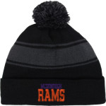 McDonough Rams Sport-Tek Stripe Pom Pom Knit Front Thumbnail
