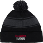 Pleasanton Middle School Panthers <span class="pdp-name-mascot">Pleasanton Panthers</span> Sport-Tek Stripe Pom Pom Knit Front Thumbnail