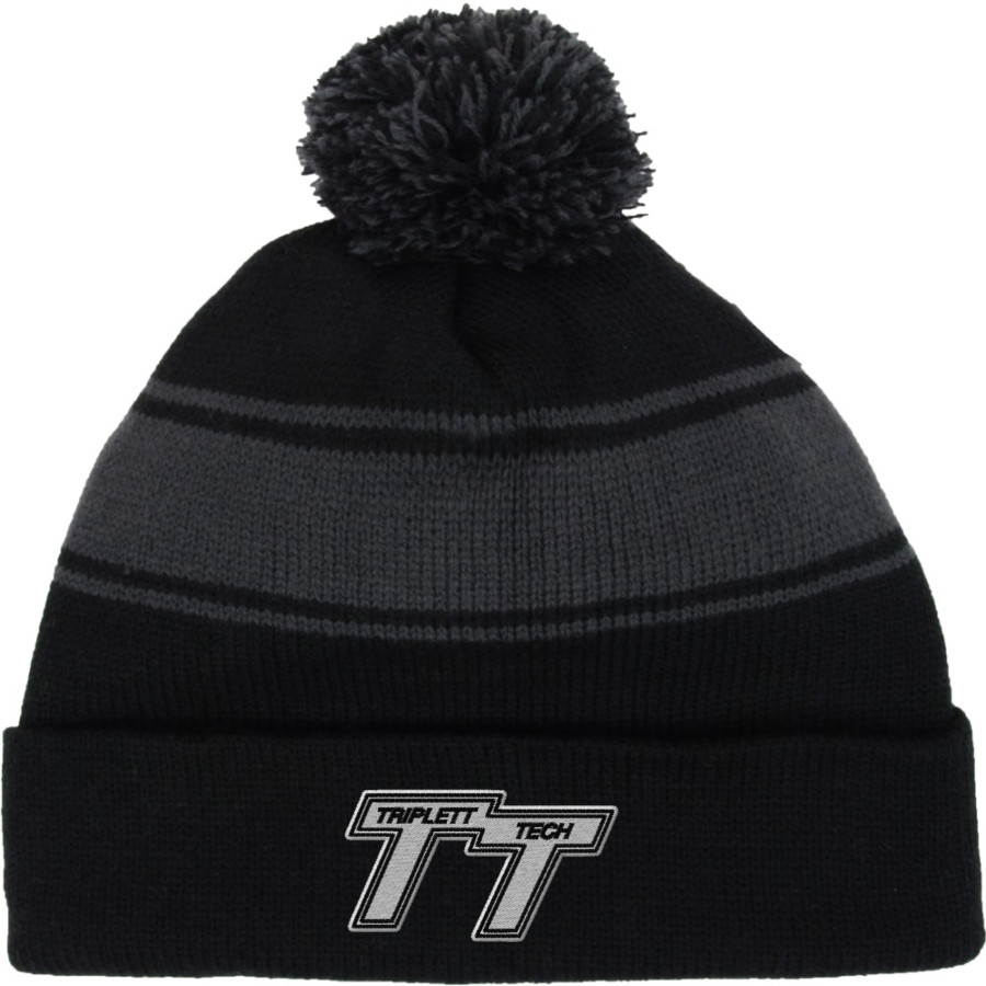 Triplett Tech Sport-Tek Stripe Pom Pom Knit