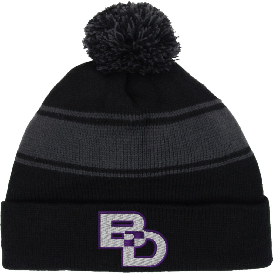 Ben Davis Giants Sport-Tek Stripe Pom Pom Knit