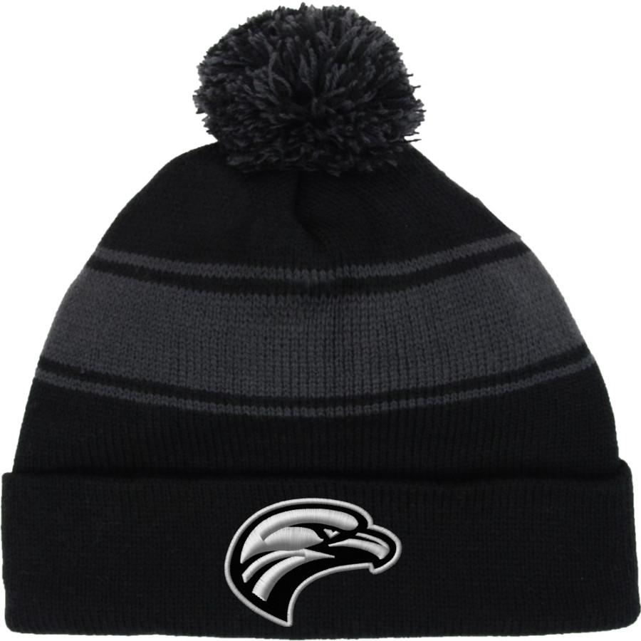 Fuentes Eagles Sport-Tek Stripe Pom Pom Knit
