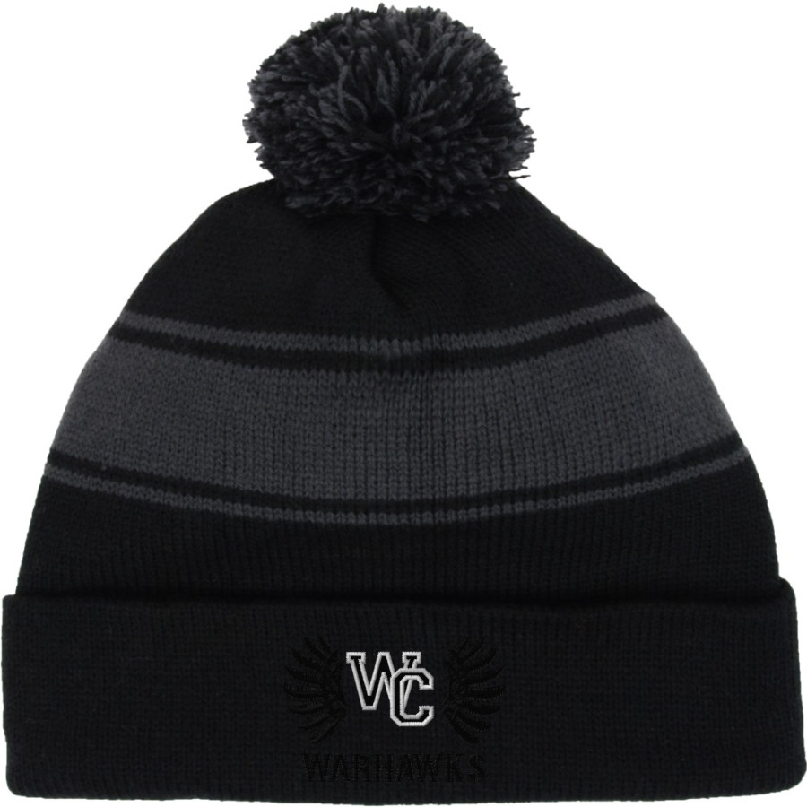 WESTERVILLE CENTRAL WARHAWKS <span class="pdp-name-mascot">WESTERVILLE WARHAWKS</span> Sport-Tek Stripe Pom Pom Knit