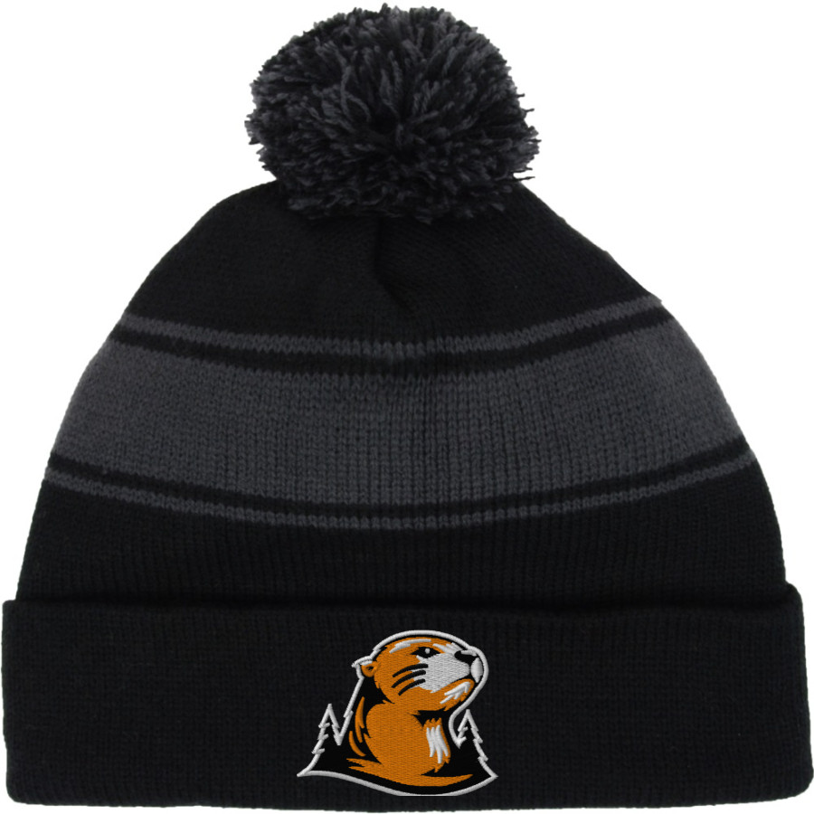 Lewis & Clark College The Official Online Store Sport-Tek Stripe Pom Pom Knit